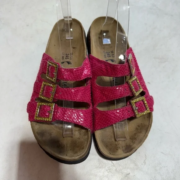 Betula by Birks Sandals with Gold Buckles - Picture 5 of 7